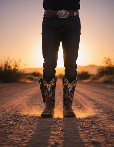 Bota Texana Padroeira Senhora Aparecida + Faca Brinde