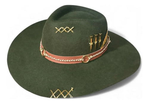 Chapéu 3 Cravos Pralana Verde Aba 10