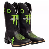 Bota Texana Monster Solado De Borracha Quadrada
